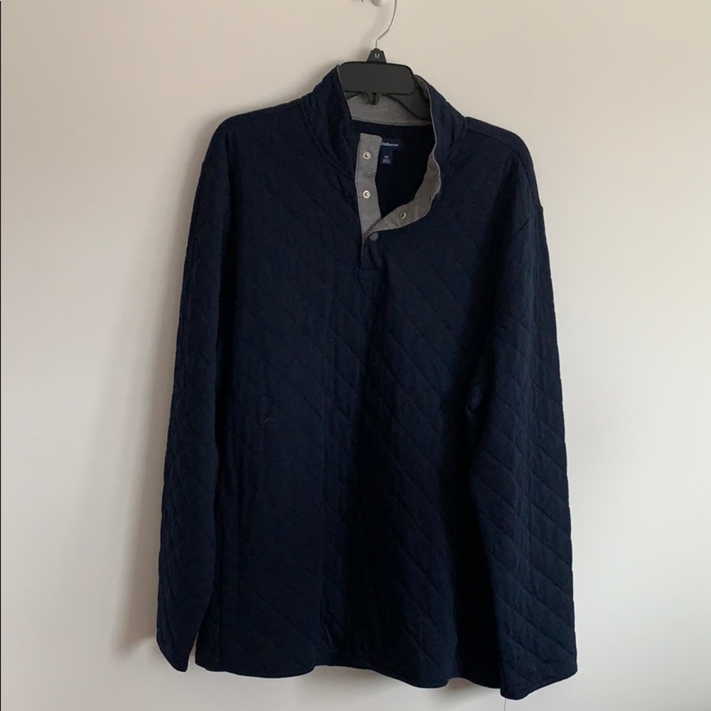 Croft & Barrow Women XL Quilted Navy Shirt NWT!
